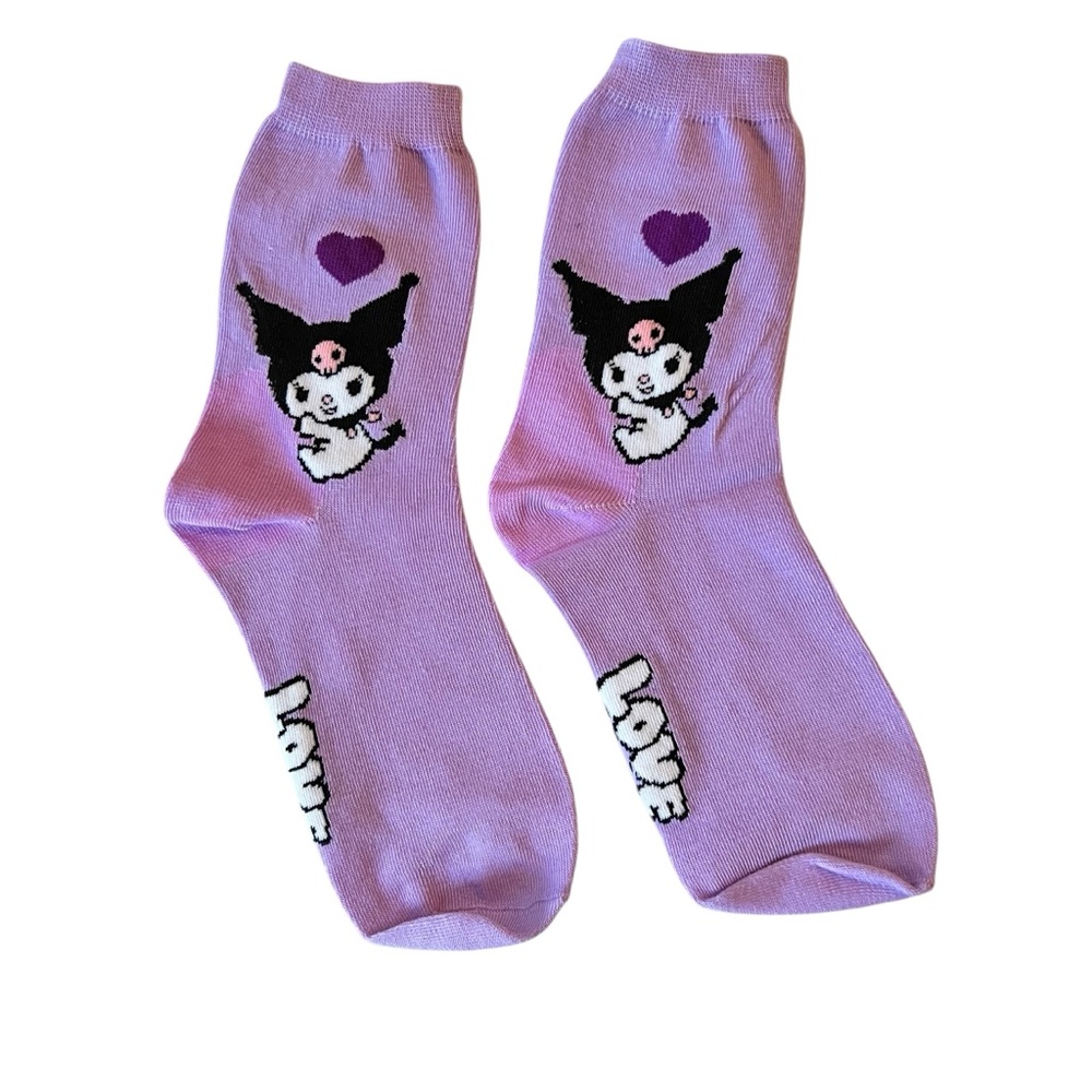 Sanrio Kuromi Purple Character Socks